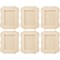 6 Pack Unfinished Wooden Picture Frames for Crafts and Painting, Table Top Display, Holds 5x7 Inch Pictures